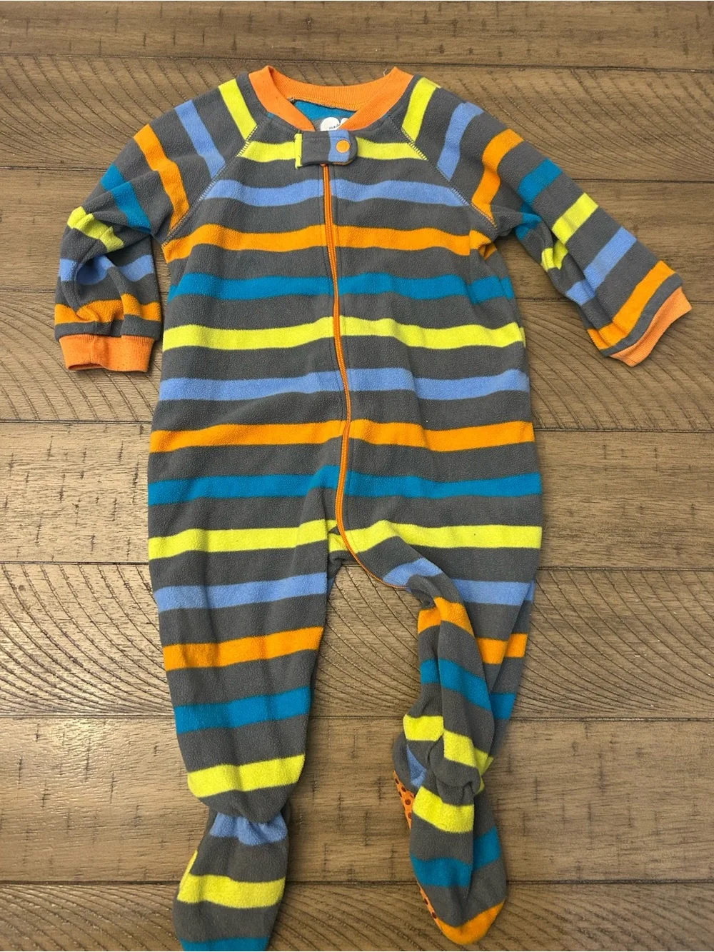 6-9M and 9-12M Bundle of Baby Boy footed Sleepers